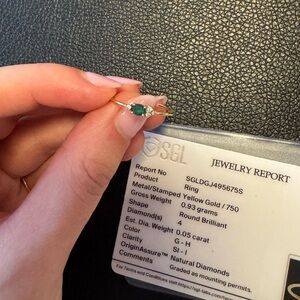 18kt yellow gold diamond ring 💍